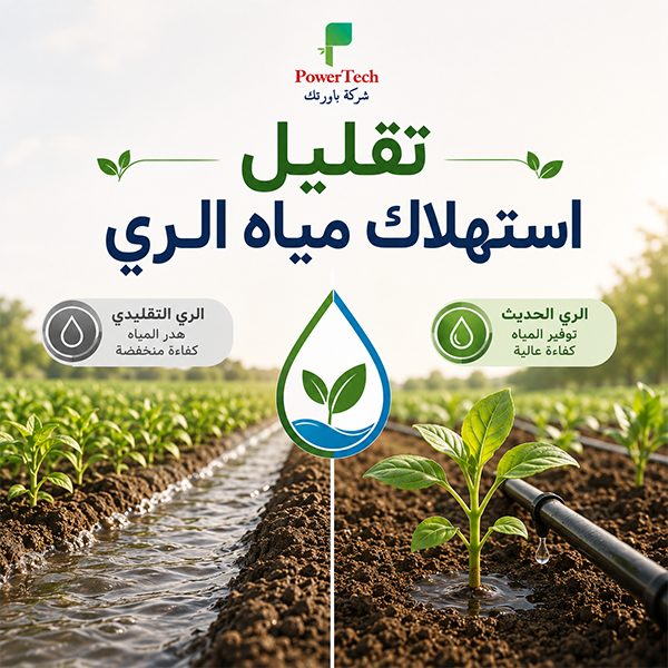 تقليل استهلاك مياه الري