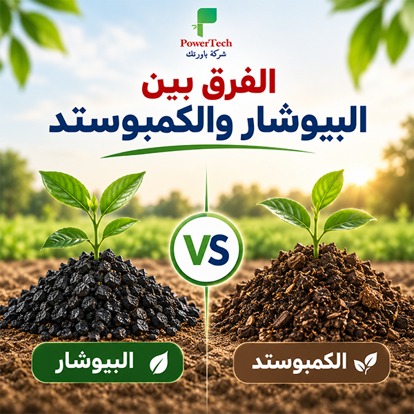 الفرق بين البيوشار والكمبوست