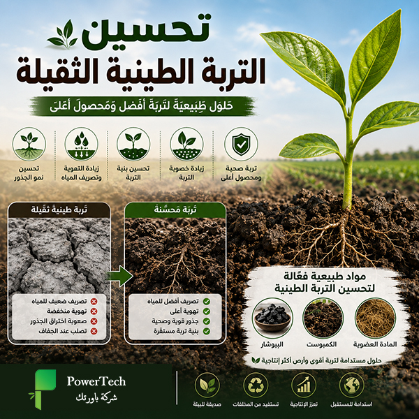 تحسين التربة الطينية الثقيلة