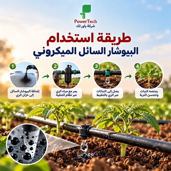 طريقة استخدام البيوشار السائل الميكروني